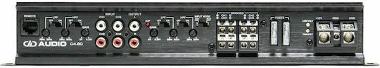 DD Audio Car Audio Amplifier C4.60 4 Channels (D Class)