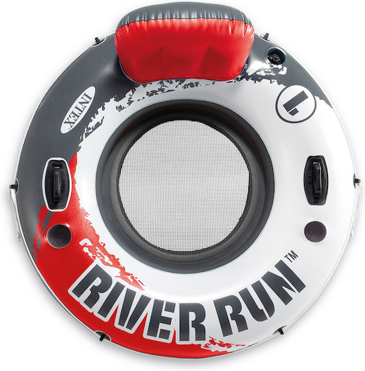 Intex River Run Fire Inflatable Sea Float with Handles Red 135x135cm