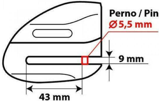 Lampa Jaw Motorcycle Disc Brake Lock with 5mm Pin 90627