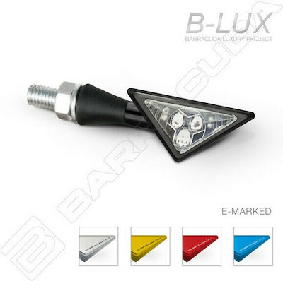 Barracuda Flash Motorcycle Black LED 2pcs