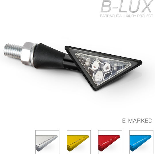 Barracuda Flash Motorcycle Black LED 2pcs