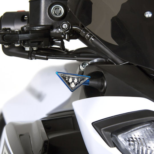 Barracuda Flash Motorcycle Black LED 2pcs