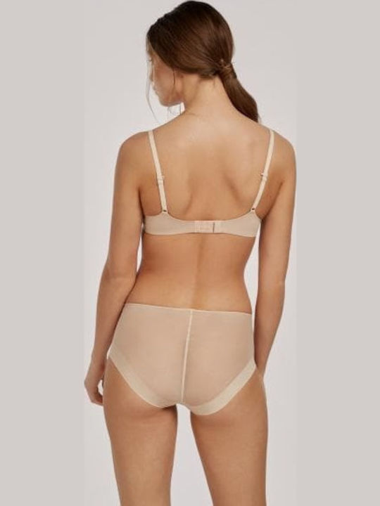 Bra without Padding Underwire Beige
