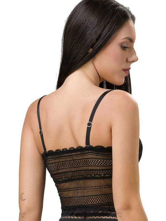 Luna Strapless Bra without Padding without Underwire Black