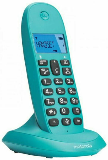 Motorola C1001 Cordless Phone turquoise