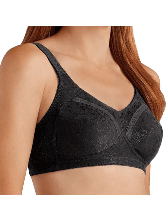 Nora Mastectomy Mastectomy Bra with Light Padding without Underwire Black