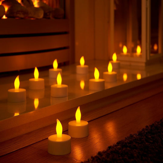 GloboStar Dekorative Lampe Wachs-Politur Weiß