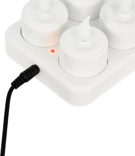 GloboStar Dekorative Lampe Wachs-Politur Weiß