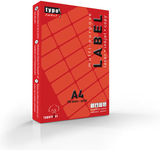Typotrust 300 Self-Adhesive Round A4 Labels 60mm