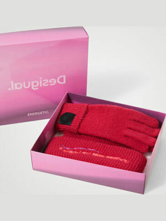 Happy Bag Set Pentru Femei Cu Căciulă În Culoare Fuchsia