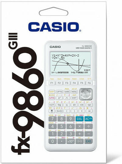 Casio FX-9860GIII Калкулатор Графично представяне 12 Цифри в Бял Цвят 1бр