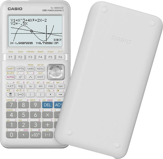 Casio FX-9860GIII Калкулатор Графично представяне 12 Цифри в Бял Цвят 1бр