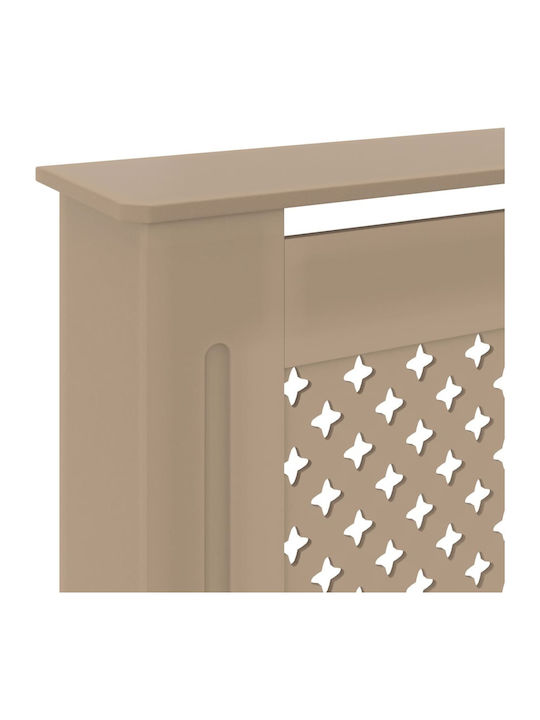 vidaXL MDF Brown Expandable Radiator Cover 205x20.5x82cm