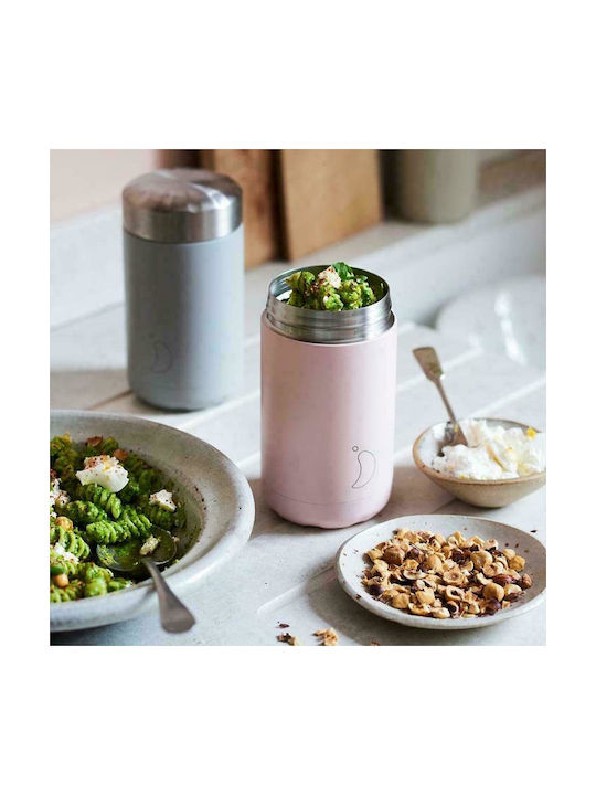 Chilly's Δοχείο Φαγητού Inox Θερμός Blush Pink 500ml
