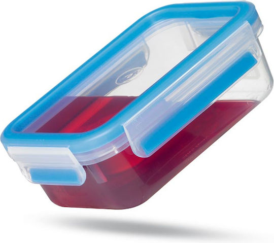 Emsa Clip & Close Σετ Πλαστικά Δοχεία Φαγητού Blue 17.5x12.5cm 3τμχ