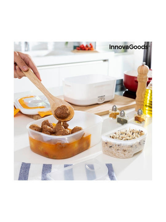 InnovaGoods Plastic Electric Lunch Box Carunch Orange 1050ml