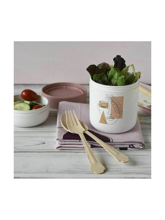 Chic Mic Bioloco Plant Woman Lunchbox Bamboo Mehrfarbig 700ml 1Stück