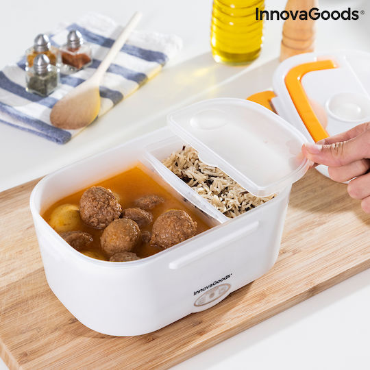 InnovaGoods Carunch Електрически Кутия за обяд Пластмаса Оранжев 1050мл 1бр