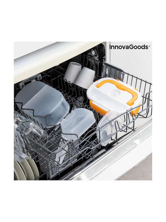 InnovaGoods Plastic Electric Lunch Box Carunch Orange 1050ml
