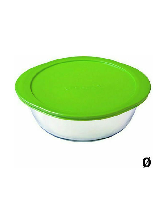 Pyrex Δοχείο Φαγητού Γυάλινο Πράσινο 2.3lt