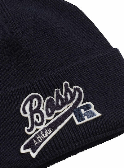X Russell Athletic Beanie Unisex Beanie Gestrickt in Marineblau Farbe