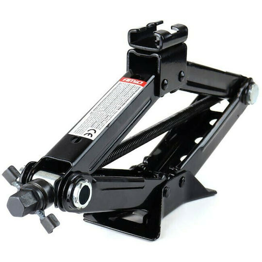 AMiO Hand Operated Scissor Jack with Lifting Capacity up to 39cm and Weight Capacity up to 1.5 Tons