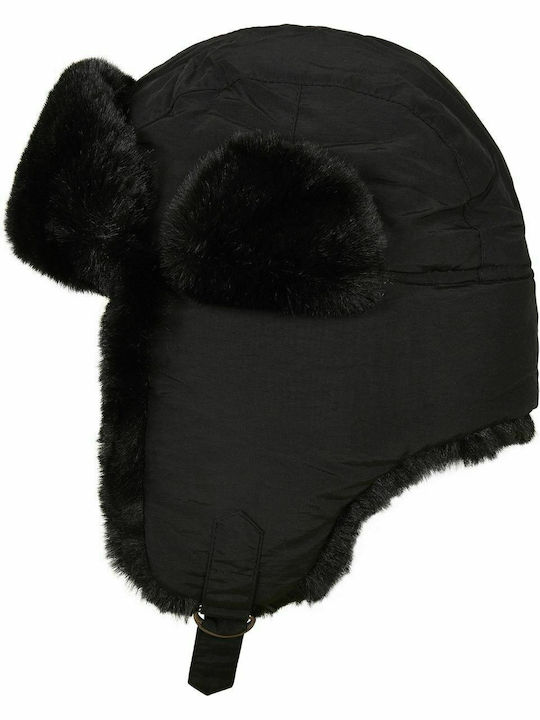 TB3870 Ανδρικός Earflap Σκούφος σε Μαύρο χρώμα