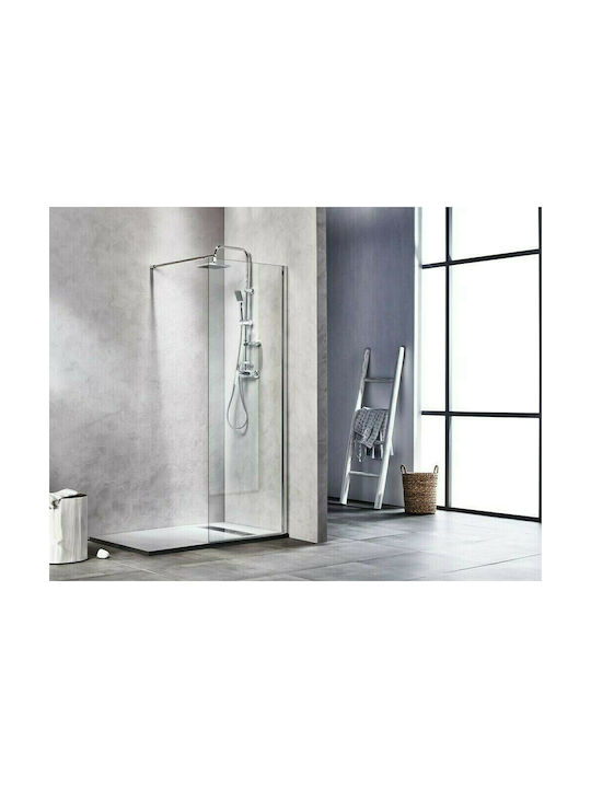 Tema Shower Screen for Shower 120x195cm Clear Glass Chrome