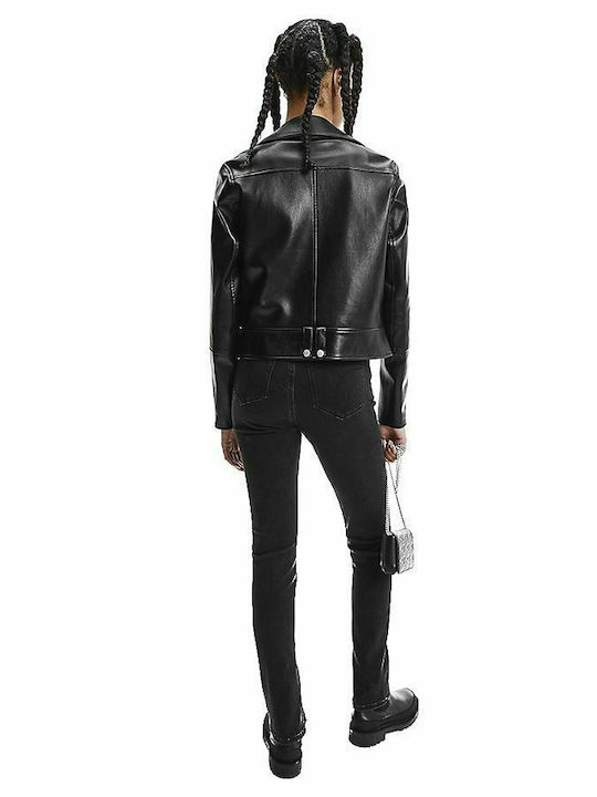 Calvin Klein Γυναικείο Biker Jacket Μαύρο