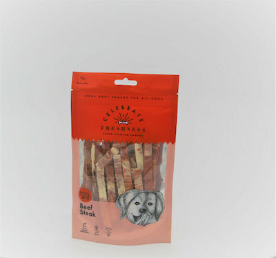 Celebrate Freshness Beef Steak Dog Treat Small Breeds with Calf 100gr 84067