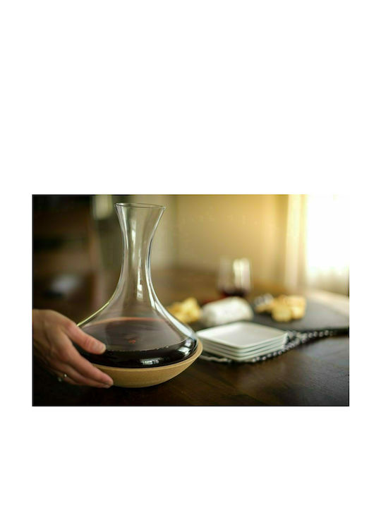 Vacu Vin Swirling Стъклен Карафа за Сервиране Вино 28бр Прозрачна 1300мл 1бр
