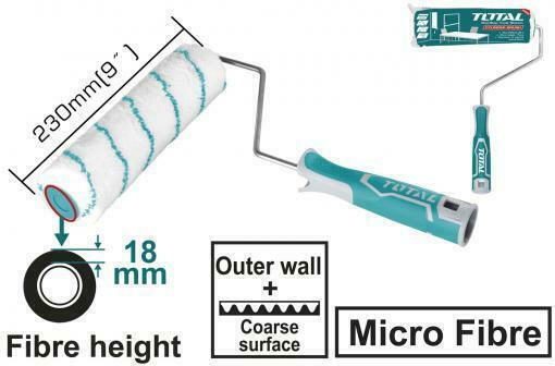 Total Paint Round Roller 18mm/23cm 20pcs