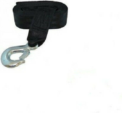 Eval Tie Down Strap Polyester with Galvanized Hook 6mx50mm Black