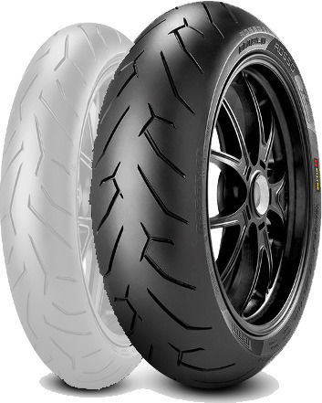 Pirelli Diablo Rosso II 190/50ZR17 73W Tubeless On-Road Motorradreifen Zurück