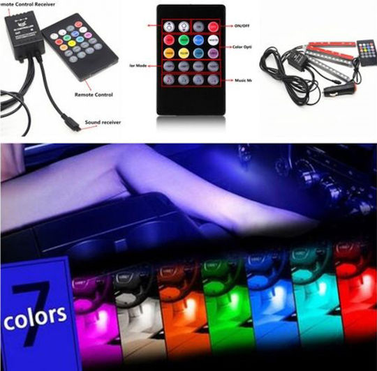 Interior Decorative Car Lighting System 12V RGB
