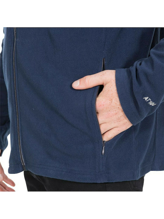 Tadwick MAFLMFTR0001 Men's Fleece Cardigan Navy Blue
