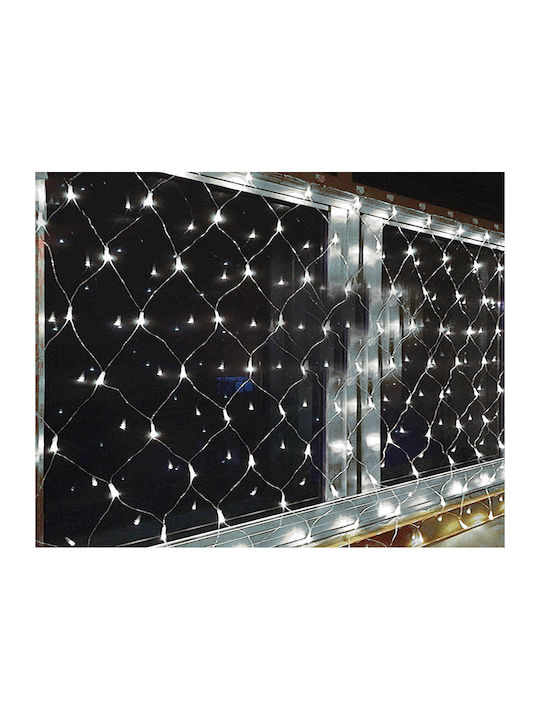 192 Λαμπάκια LED 2μ. x 200εκ. Ψυχρό Λευκό τύπου Δίχτυ