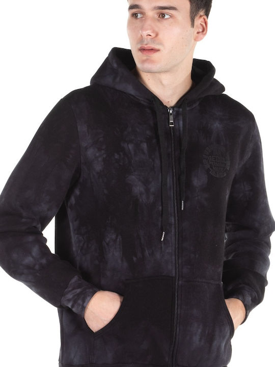 Herren Sweatshirt mit Kapuze in Schwarz