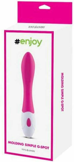 Toyz4lovers Molding Simple G-Spot Δονητής G-Spot 20cm Pink / White
