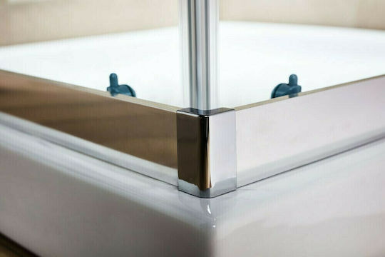 Tema Καμπίνα Ντουζιέρας με Συρόμενη Πόρτα 80x80x180cm Serigrafato