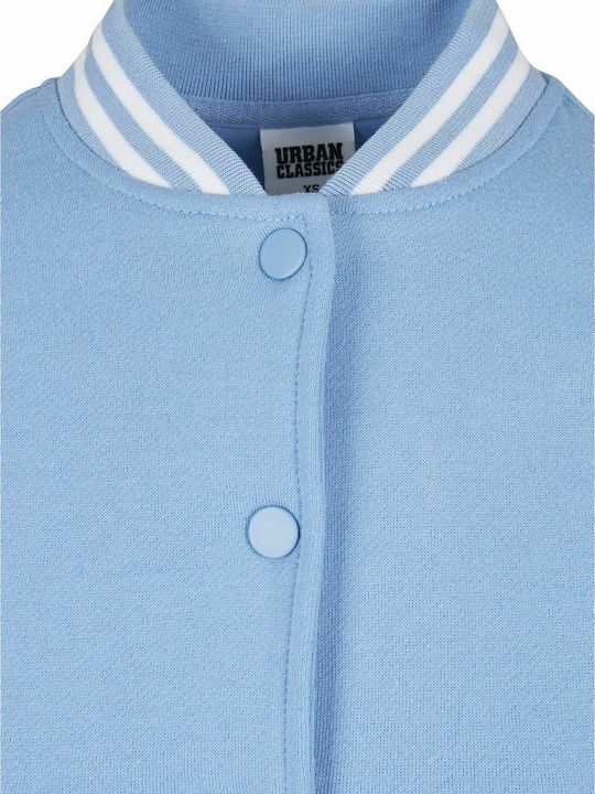 Kurz Damen Bomberjacke Hellblau