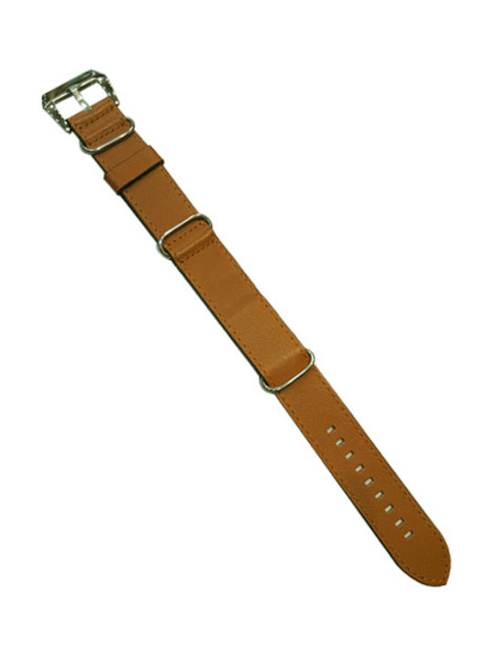 Diloy Straps Δερμάτινο Λουράκι Nato Ταμπά 24mm