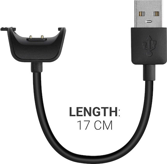 KWmobile USB Charging Cable 17cm Ladegerät für Samsung Gear Fit 2 / Fit 2 Pro Schwarzes