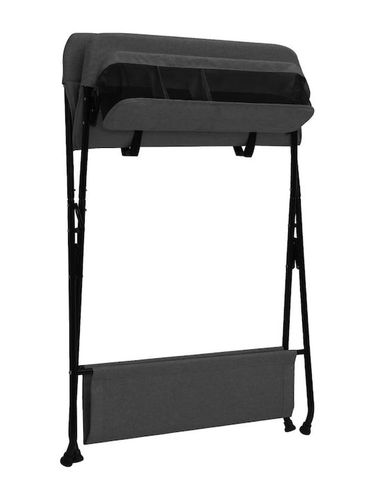 Baby Wickelkommode Möbel Grau 80x67x102cm