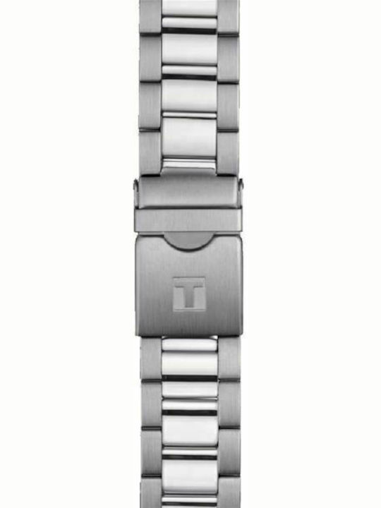 Tissot Seastar 1000 Men's Watch 45.5mm Battery Chronograph With Silver Steel Bracelet
