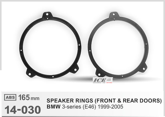 Speaker Ring Car Front 165mm BMW E46 2pcs