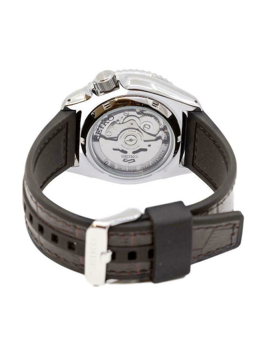 Seiko 5 Sports SKX Specialist Style Мъжки Часовник 42.5мм Автоматичен с Кафява Кожена Каишка