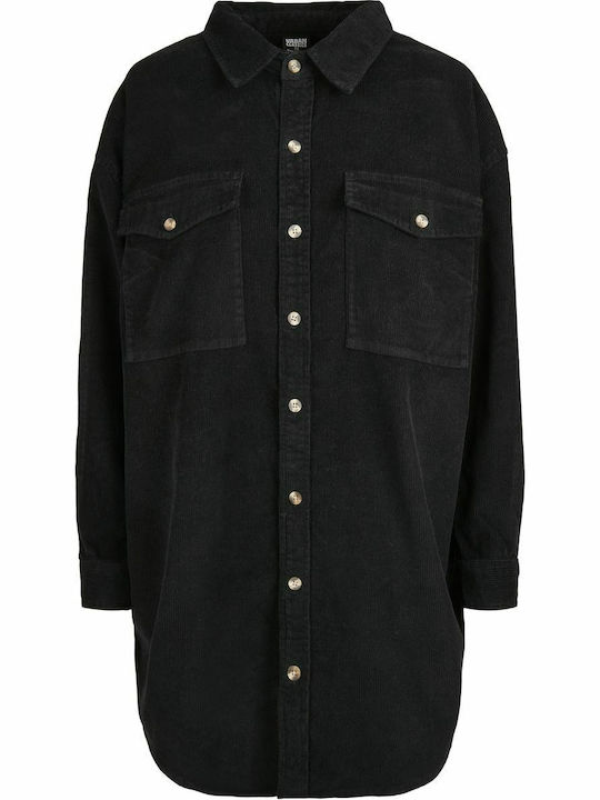 Дамско Черен Overshirt