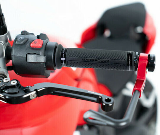 Barracuda Mânere Moto Basic Ring Street în Culoare Neagră