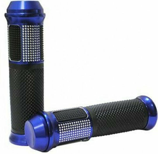 Xinli Motorcycle Grips with Handlebar Counterweights XL-285H in Blue Colour 285H